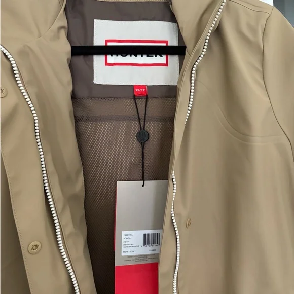 Hunter Acacia Rubberized Rain Jacket NWT - Picture 6 of 6